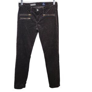 Adriano Goldschmied Corduroy Moto Stevie Ankle Slim Straight Pants 28R (30x28" )